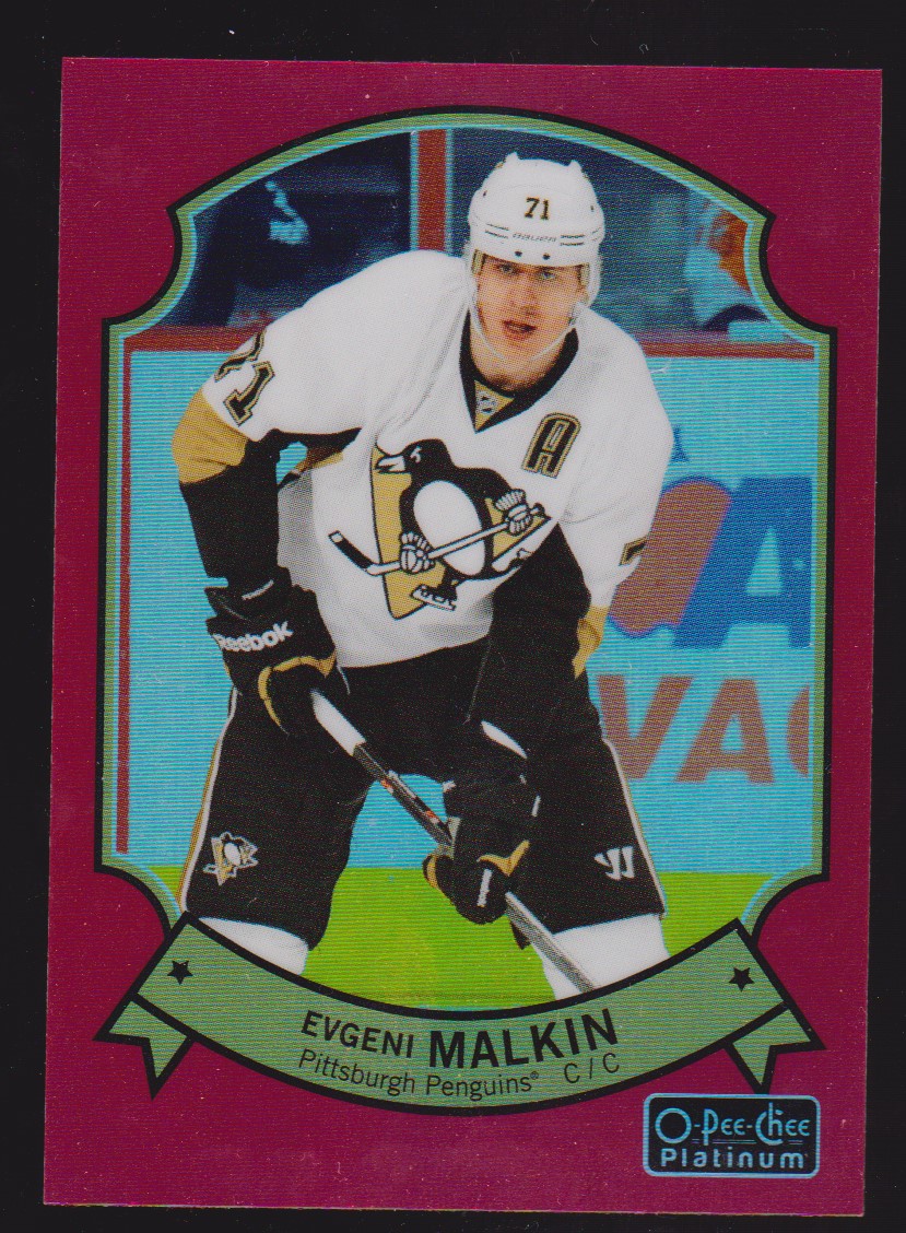 (image for) 2014-15 O-Pee-Chee Platinum Retro Rainbow Red #17 Evgeni Malkin